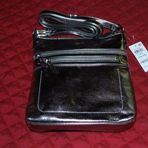 NWT INC Pewter Cross Body Purse